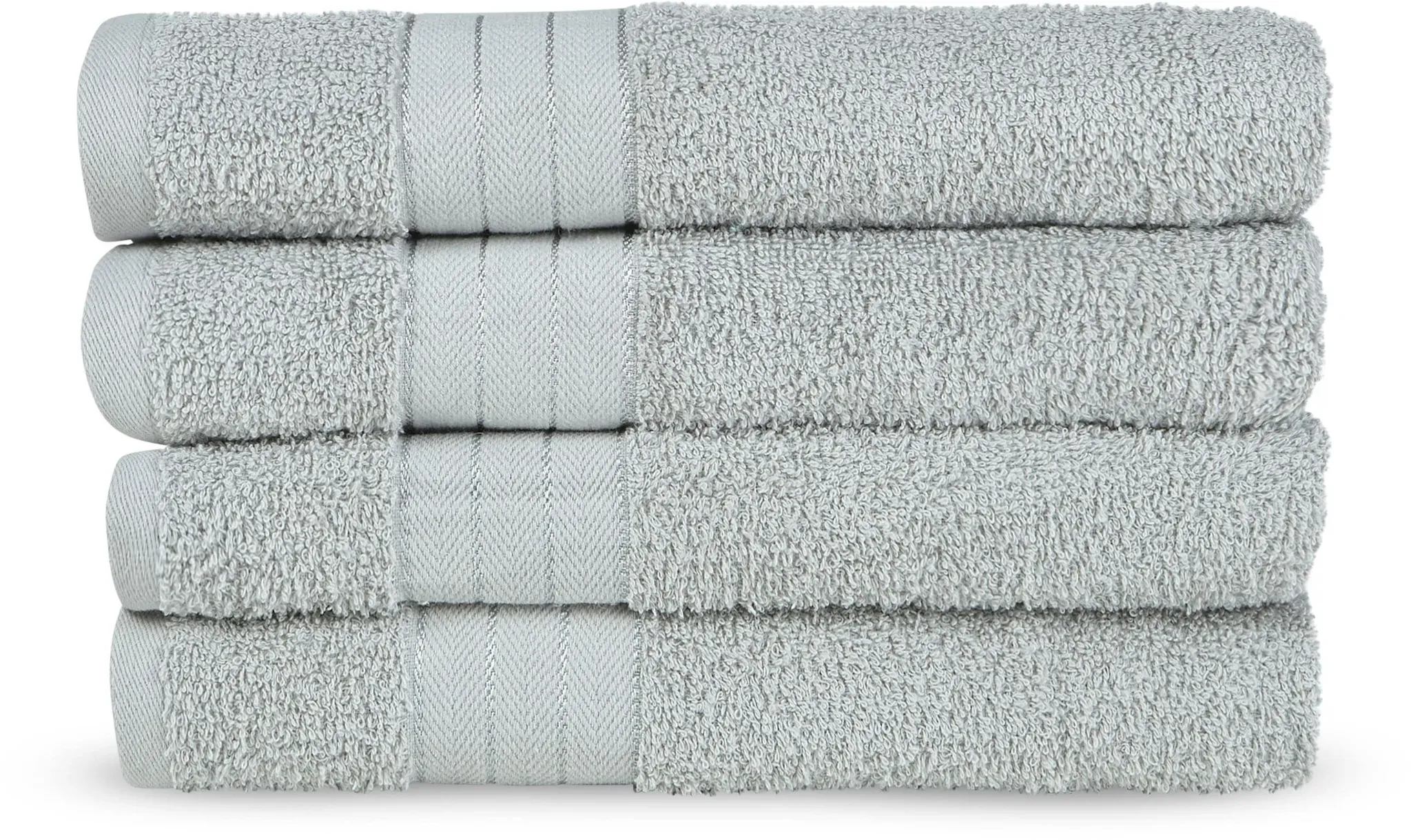 Handtuch EMOTION "Uni", silber (dunkelsilberfarben), B:50cm L:100cm, Frottee, Obermaterial: 100% Baumwolle, Handtücher (Packung), Baumwolle, Walkfrottee, Bordüre, 500 GSM, Einfarbig, ohne Aufhängung