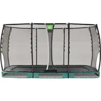EXIT TOYS Allure Premium Bodentrampolin 214 x 366 cm inkl. Sicherheitsnetz Grün