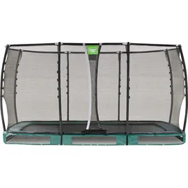 EXIT TOYS Allure Premium Bodentrampolin 214 x 366 cm inkl. Sicherheitsnetz Grün