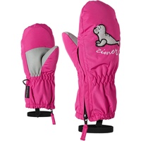 Ziener Baby LE ZOO MINIS glove Ski-handschuhe / Wintersport atmungsaktiv, rosa (pop pink), 86cm