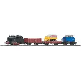 PIKO Start-Set mit Bettung Güterzug 57113 H0