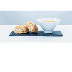 Olympia rechteckige Servierplatte aus Schiefer 30 x 10cm