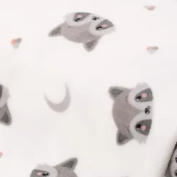 Wellness-Fleece "Waschbär", weiß-color