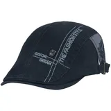 HAPPYPOP Schirmmütze Herren Schiebermütze Schwarz Driving Cabbie Jagd Flatcap Newsboy Cap - M