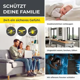 EasyMaxx Insektenschutz Fenster 130 x 150 cm Weiß