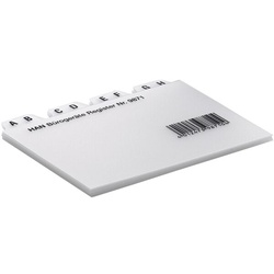 HAN Leitregister »CROCO« 9871 A7 quer, A-Z (12 tlg.) grau