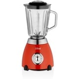 Zilan 60er Jahre Retro Standmixer Edelstahl Smoothie Maker 850 Watt Mixer - Rot