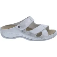 Berkemann Janna, Pantolette, silber, mit Stretcheinsatz, Weite E-H 1027-806