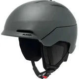 Alpina Unisex – Erwachsene NAX Skihelm, Midnight-Grey matt, 55-59