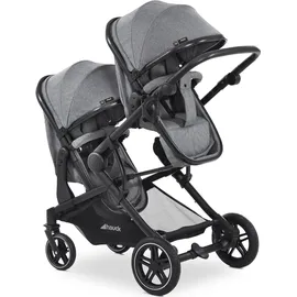 hauck Atlantic Twin melange grey