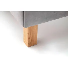 Meise Möbel Polsterbett San Remo 180 x 200 cm Stoff Grau Hellgrau