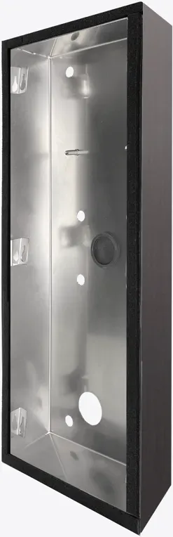 DoorBird D31TDV Aufputz Montagerückgehäuse Titan-Optik als PVD Beschichtung, Edelstahl, gebürstet