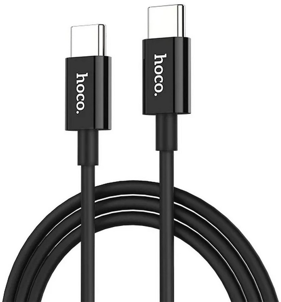 HOCO X23 Typ C Smartphone-Kabel, USB-C, USB-C (100 cm), Hochwertiges Aufladekabel für Apple, Samsung, Huawei, Xiaomi uvm. schwarz