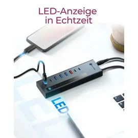 Icy Box IB-HUB1743-CPD USB-Hub & anthrazit