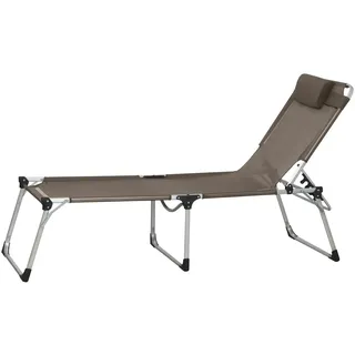 Siena Garden Sole Dreibeinliege 214 x 70 x 45 cm taupe klappbar