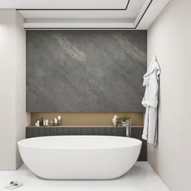 neu.haus [neu.haus] Duschkabine + Duschwand, Lumparland 120 cm Grey Stone
