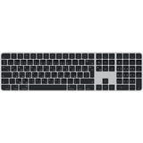 Apple Magic Keyboard Tastatur USB + Bluetooth, QWERTY Arabisch, Silber, Schwarz