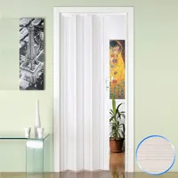 Forte - Innenraum Falttür In Pvc 88,5 X214 Cm Mod. Luciana Farbe Kiefer Weiss