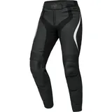 IXS RS-600 1.0 Damen Motorrad Lederhose (Black/White,36)