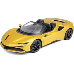 Bburago 18-16016 - Modellauto - Ferrari SF90 Spider (gold, Maßstab 1:18)