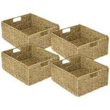 HMF Aufbewahrungskorb 30 x 34 x 15 cm 4-tlg. beige