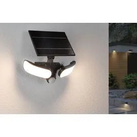 Paulmann Solar LED Wandfluter 9 W Edelstahl 25,8 cm inkl. Bewegungsmelder anthrazit