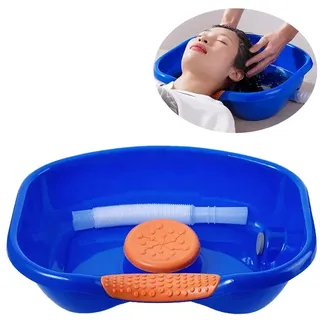 Haarwaschbecken Haare waschen im Bett,Haar-Waschbecken Tragbarer Shampoo Schüssel Tray Verwendung Im Bett Für Haarwäsche Haar Schnitte Aufblasbares Becken zum Waschen der Haare