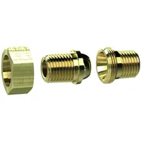 Riegler Lösbarer Doppelgewindenippel, kon. dichtend R 1/8 a., R