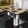 GGM Möbel Bistro Loungetisch 110 x 60 x 41 cm Eiche/Edelstahl