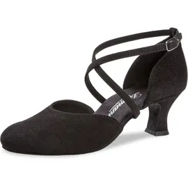 Diamant Damen 048-113-001 Tanzschuhe, Schwarz, 37.5 EU Weit - 37.5 EU Weit