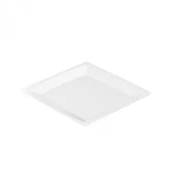 Sovie Tableware Teller MILAN in M aus Plastik, 17,2 x 17,2 cm, Weiss, 24 Stück - Einweg