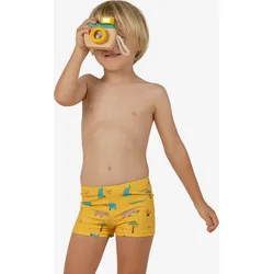 Badehose Boxer Baby/Kinder - Druckmotiv Savanne gelb Gr. 104 - 4 Jahre