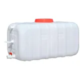 MJHETCY Wasserkanister mit Zapfhahn 45L/75L/100L/200L lebensmittelecht Wasserbehälter Wasserkanne für Auto Outdoor Camping Wandern Angeln Klettern Picknick BBQ Wasservorratsbehälter(weiß) (200L)