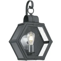 Heath Outdoor Wandleuchte schwarz Quoizel QN-HEATH-M-MB