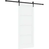 Maison Exclusive - Schiebetür Orkdal Weiß Und Schwarz 83 X 202 Cm