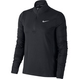 Nike Damen Laufoberteil mit Halbreißverschluss für Damen T Shirt, Medium Olive/Olive Aura/Re, L