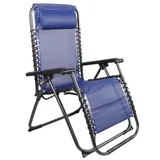 Mojawo Relaxsessel schwarz/Blau Jacuard-MRC1004-blau