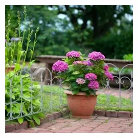 Relaxdays Beetzaun, 6er Set, grau