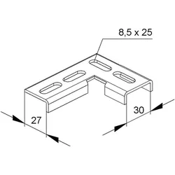 NIEDAX Winkel-Verbindung WVR 30