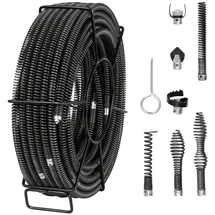Vevor Rohrreinigungsspirale 30 m x 16 mm
