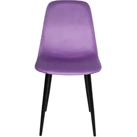 deluke Esszimmerstuhl MOVI Samt Lila 4er Set