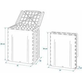 PRO PLUS Abfalleimer 30 l Faltbar