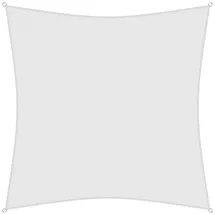 sunprotect 83233 Professional Sonnensegel, 5 x 5 m, Quadrat, Wind- & wasserdurchlässig, weiß