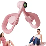 Oberschenkeltrainer Beckenbodentrainer für Frauen, Beckenboden Trainingsgerät mit Zählfunktion, Oberschenkel Trainingsgerät, Beckenbodentrainer Für Beckenboden, Postpartale Rehabilitatio (Rosa)