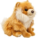 Uni-Toys - Zwergspitz, sitzend - 23 cm (Höhe) - Plüsch-Hund, Spitz, Haustier - Plüschtier, Kuscheltier