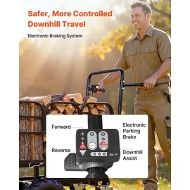 Vevor Bollerwagen 36V 432Wh Elektro Gartenwagen 300 kg Tragkraft
