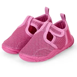 Sterntaler Badeschuhe Uni – Mädchen Baby Aquaschuhe knöchelhoch mit Klettverschluss – Strukturierte Sohle – Atmungsaktives Mesh – Kinder Wasserschuhe - Bademode - Farbe purpur, Größe 24