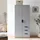 [en.casa] Kleiderschrank Eiselfing 80 x 176 x 52 cm Grau