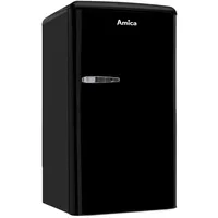 Amica Retro Kühlschrank mit Gefrierfach EEK E (schwarz)