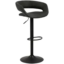 Actona 2er-Set Actona Barhocker Grace Stoff Grau Anthrazit